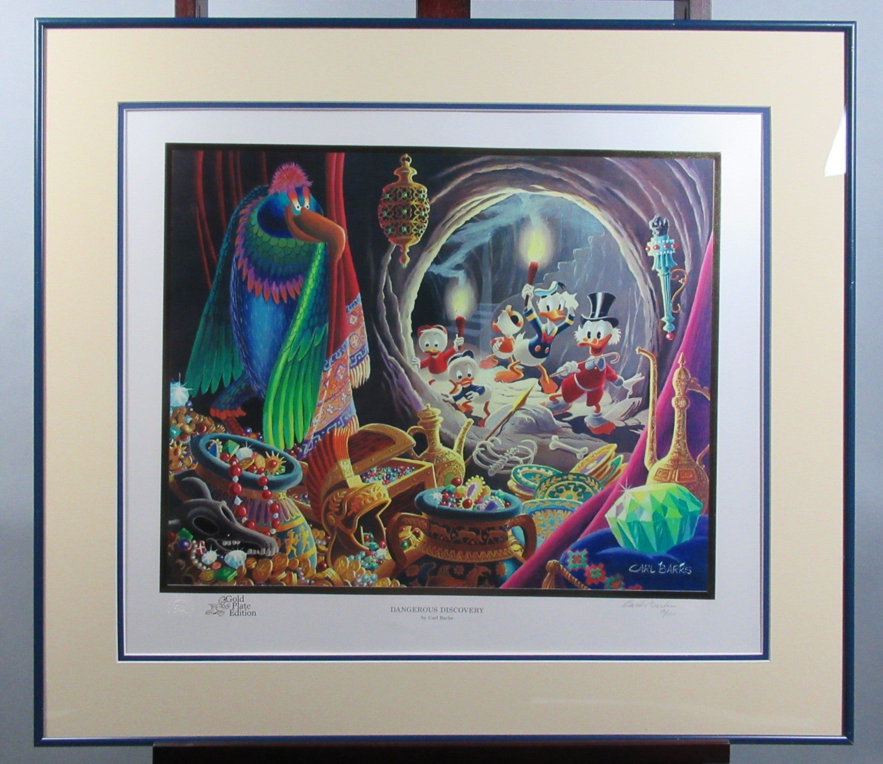 Donald Duck and Uncle Scrooge Dangerous Discovery Carl Barks Signed Gold Plate Edition
